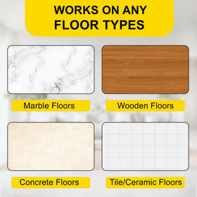 No residue removal shown with Alien Grip Rug Gripper