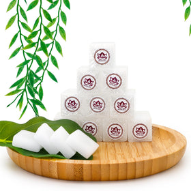 Alikiki camphor tablets cubes close-up showing pure natural blocks
