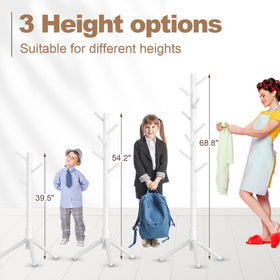 Aliphon rack set to 68.8 inches for tall items and extended storage.
