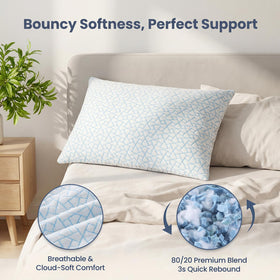 Alkyonos hotel-quality pillow delivers luxurious comfort every night.