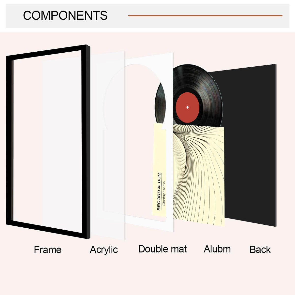Allenkwok display frame features clear acrylic front for glass-like visibility.