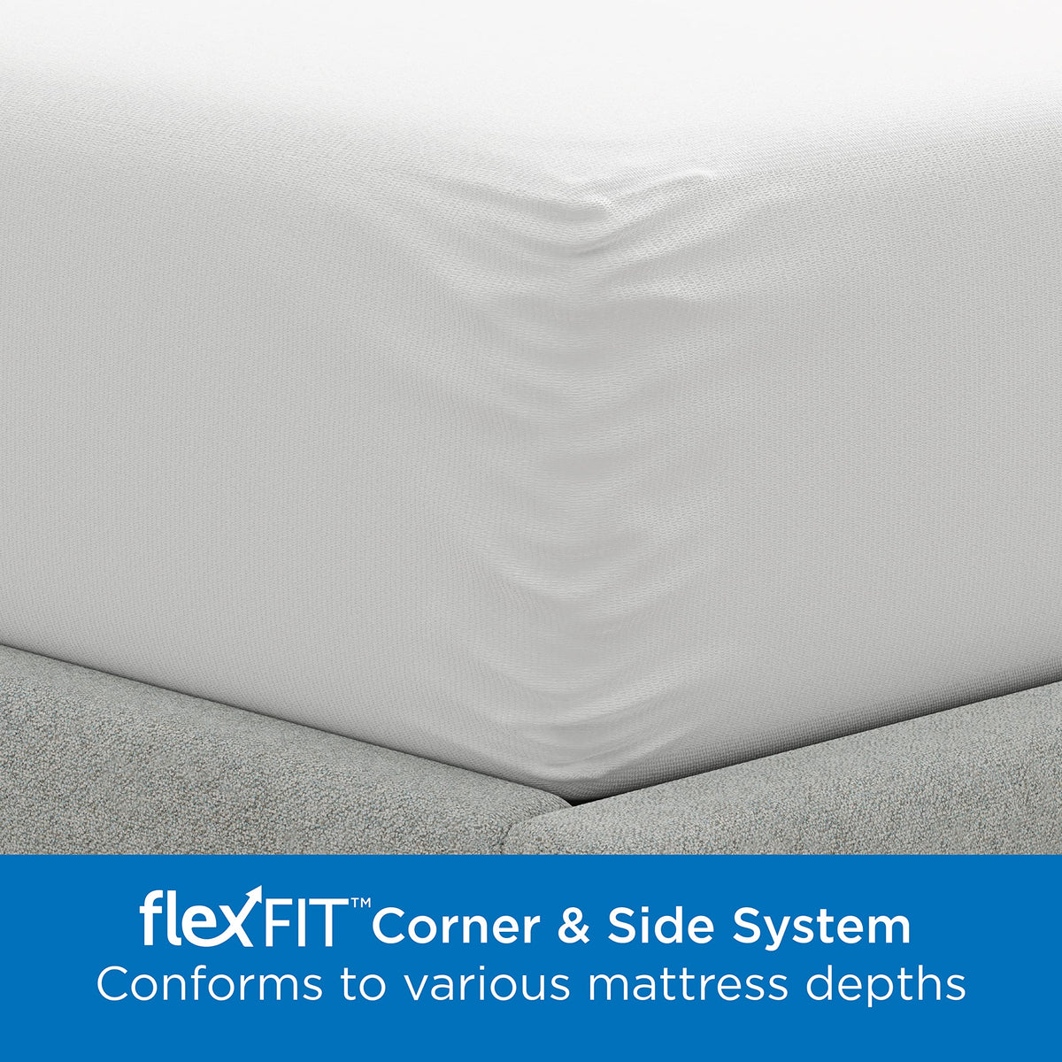 AllerEase Maximum pillow-protection zipper closeup ensuring full bedding coverage.