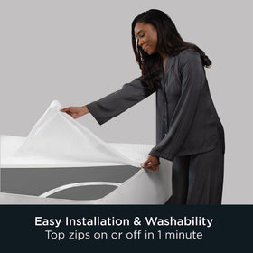Aller-Ease Platinum bed bug barrier seams and zipper prevent intrusion