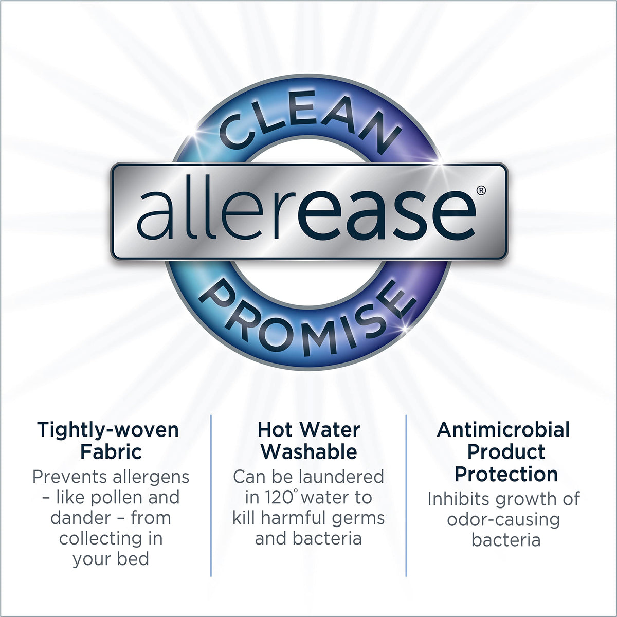 Aller-Ease Platinum is separately machine washable for easy care
