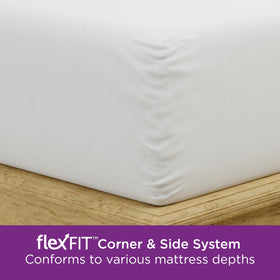 AllerEase Ultimate bedroom setup with protected mattress and tidy sheets.