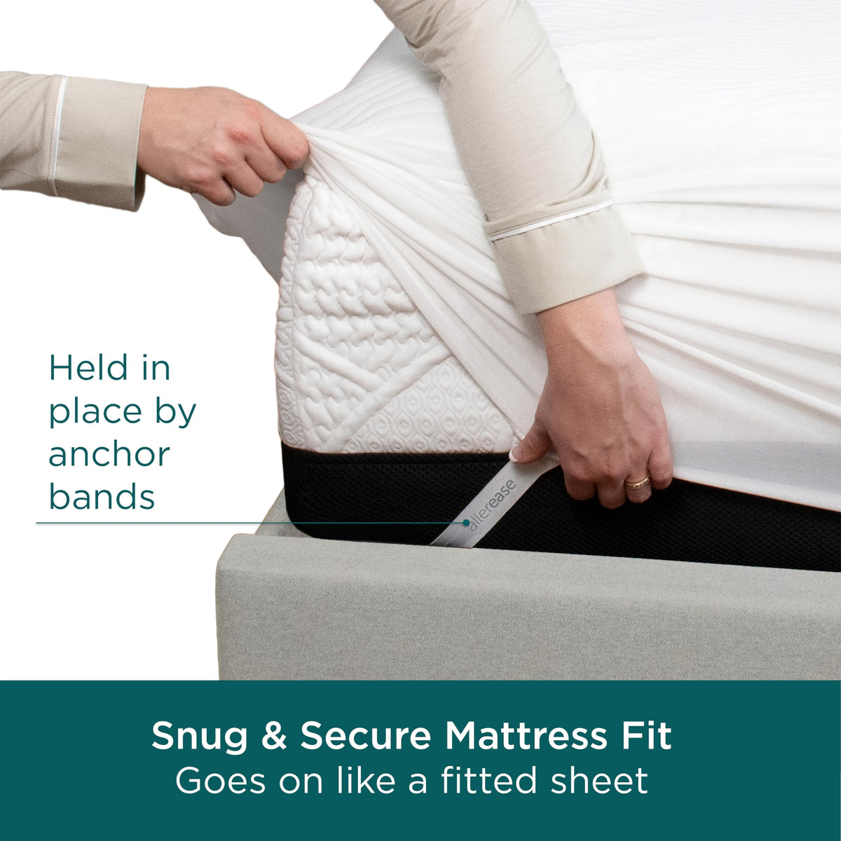 Queen-size fit delivers full coverage and smooth surface