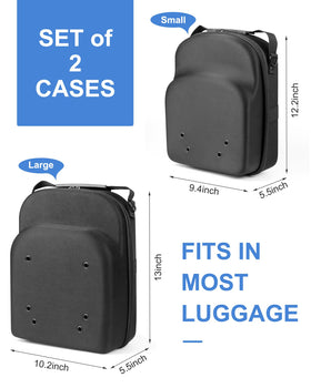 Allgawise large hat case opened with caps inside for organized packing.