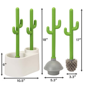 ALLOBUB cactus set in a modern bathroom scene.