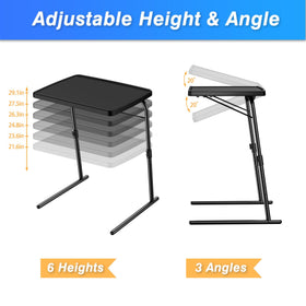 Allpop Max TV Tray foldable design stores compactly under bed or couch.