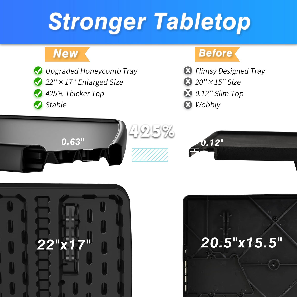 Allpop Max TV Tray height adjustment offers customizable comfort from couch to chair.