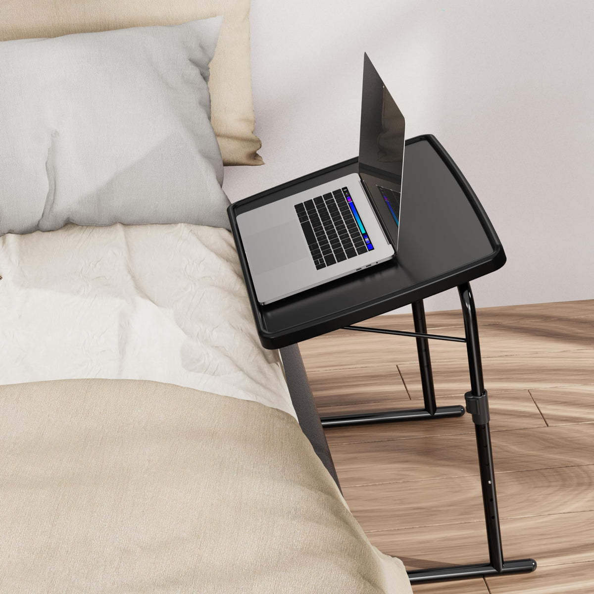Allpop Max TV Tray reinforced honeycomb top supports up to 110 lbs.