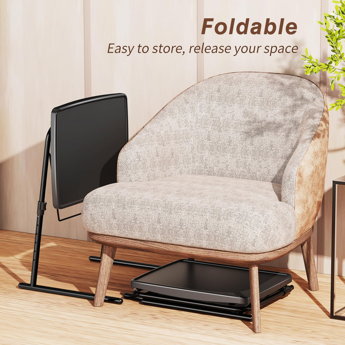 Allpop Max TV Tray tilt angles help optimize viewing and ergonomic posture.