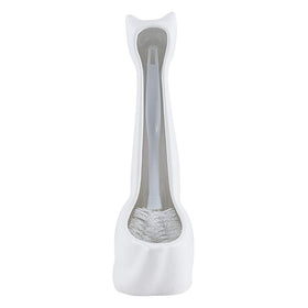 Allure White Cat bathroom scene adds playful charm to daily routines.