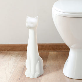 Allure White Cat brush close-up shows smooth bristles and durable construction.