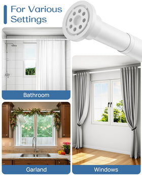 ALLZONE tension rod suitable for windows, showers, and closets