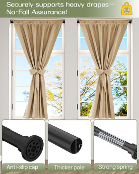 ALLZONE adjustable 28-42 inch rod fits many spaces