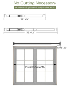 ALLZONE shower rod works on diverse walls for quick bathroom updates