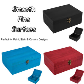 Almagic box opened to reveal interior usable for crafts and jewelry