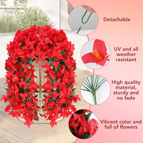 Alotiki artificial bougainvillea hanging flowers for outdoor decor