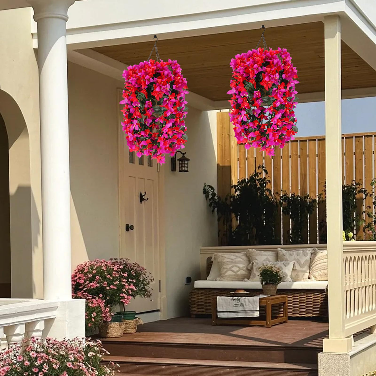Alotiki Bougainvillea front-door decoration welcoming year-round color without care.