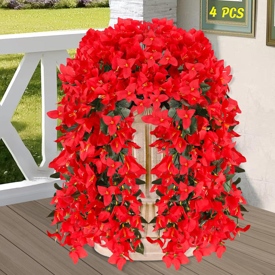 Alotiki red outdoor bougainvillea in 4 bundles for year-round color