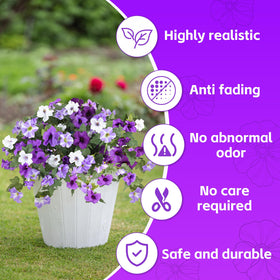 Alotiki artificial petunias for patio enhance porch appeal year-round