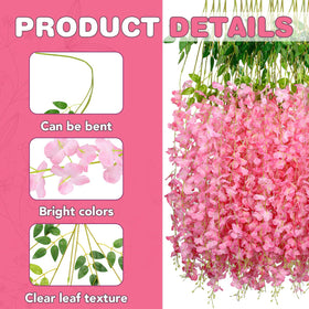 Alotiki artificial wisteria garland, 3.6 feet long, easy to shape.