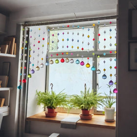 Alpengulen elegant window treatment adds style and soft color to a room.