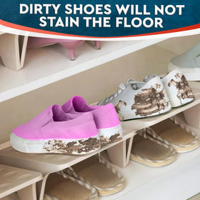 ALPENKOK shelf organization for shoes improves visibility and access.