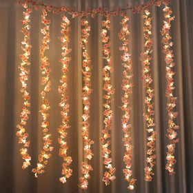 Alpha Decor bedroom decor cherry blossom lights provide delicate ambient illumination.