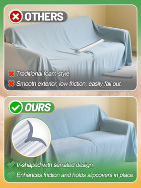 Alphatool slipcover grips 7-9 inch secures chair covers and prevents slipping