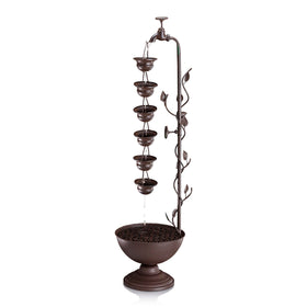 Alpine MAZ254 38-inch tall fountain fits small spaces without crowding.