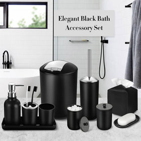 ALPIRIRAL qtip holder—matte black finish, compact storage for cotton swabs.