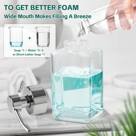 ALPIRIRAL thick glass dispenser combines durability with clear visibility