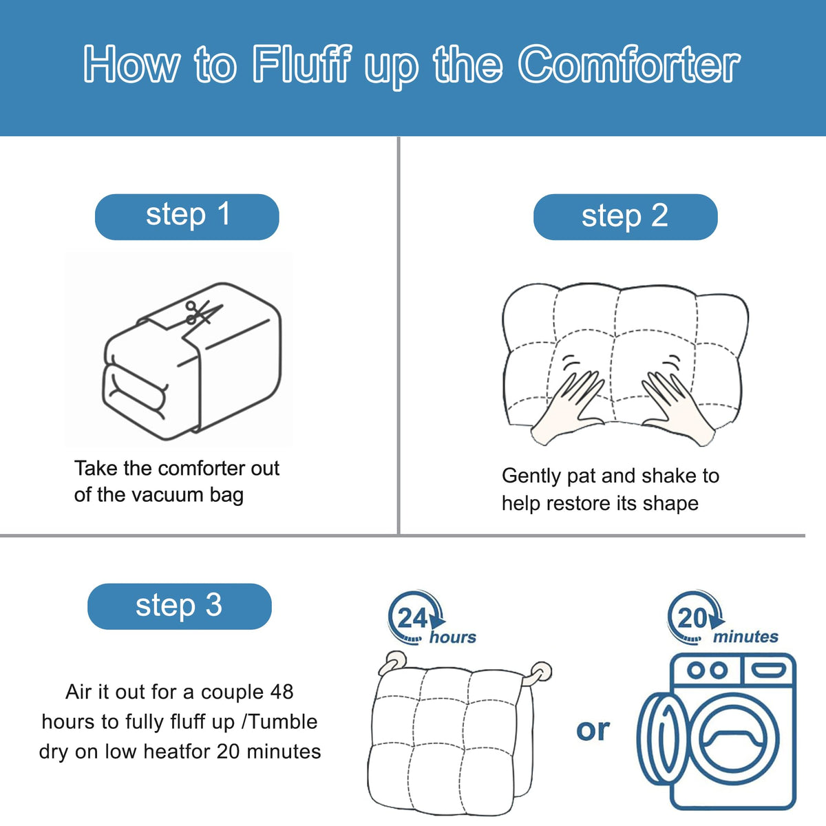 100% cotton cover from ALPSWAN offers natural softness and hypoallergenic comfort.