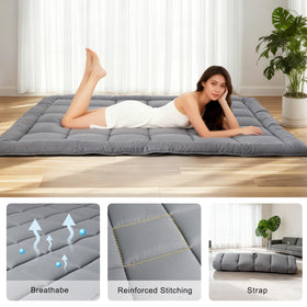 ALPSWAN multifunctional mattress suitable for camping, guests, and living rooms.