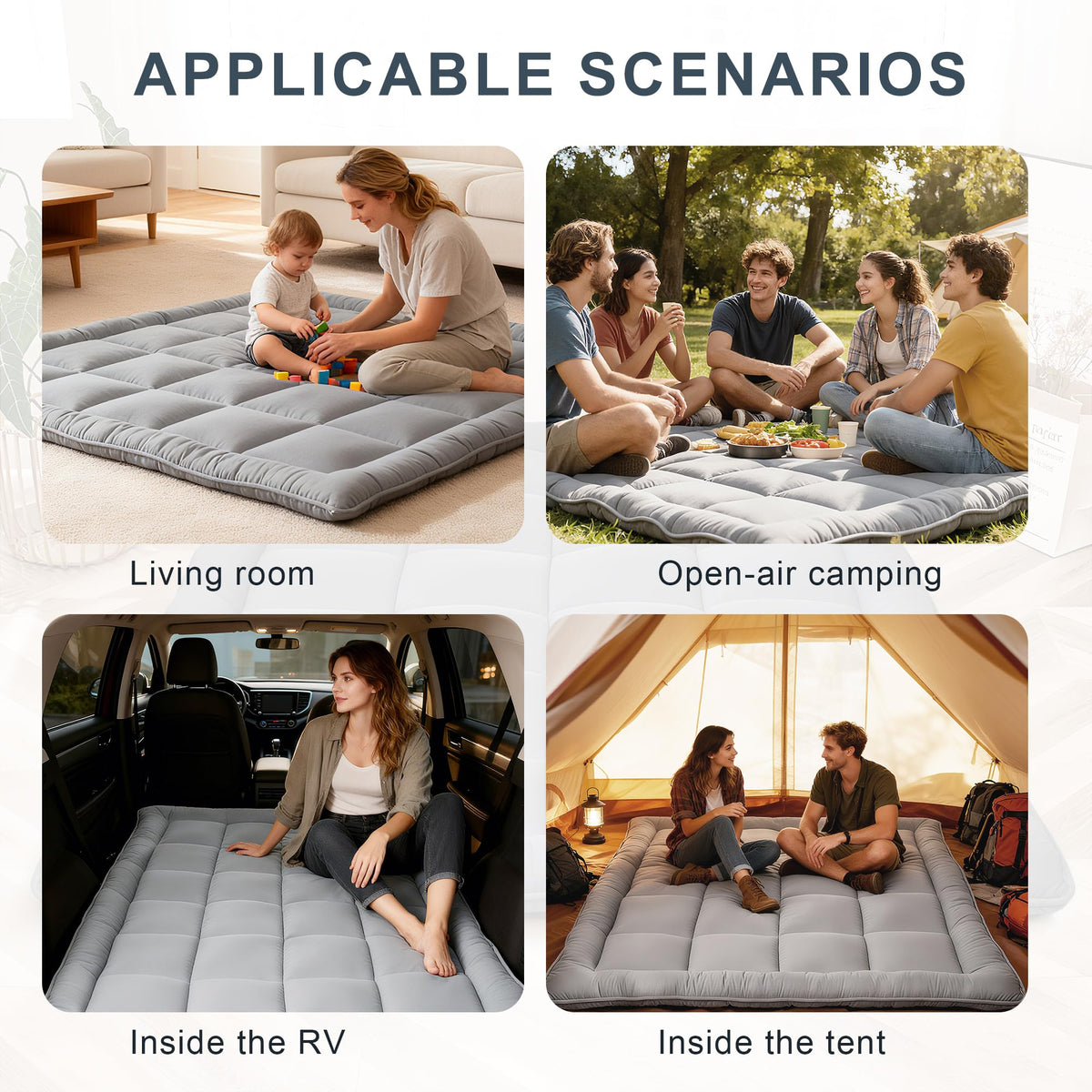 ALPSWAN twin-size 80x39 inches fits compact spaces.