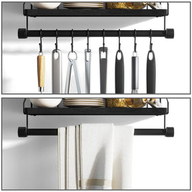 Alsonerbay kitchen storage shelf keeps spices and cookbooks neatly organized