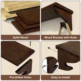 Alsonerbay each shelf holds up to 18 pounds for compact storage.