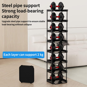 Altdnmaf black slim shoe rack keeps footwear organized and accessible.