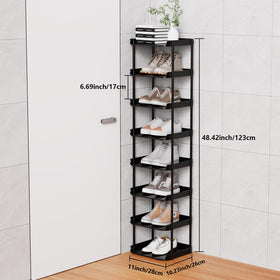Altdnmaf compact rack installed in hallway corner optimizes narrow spaces.