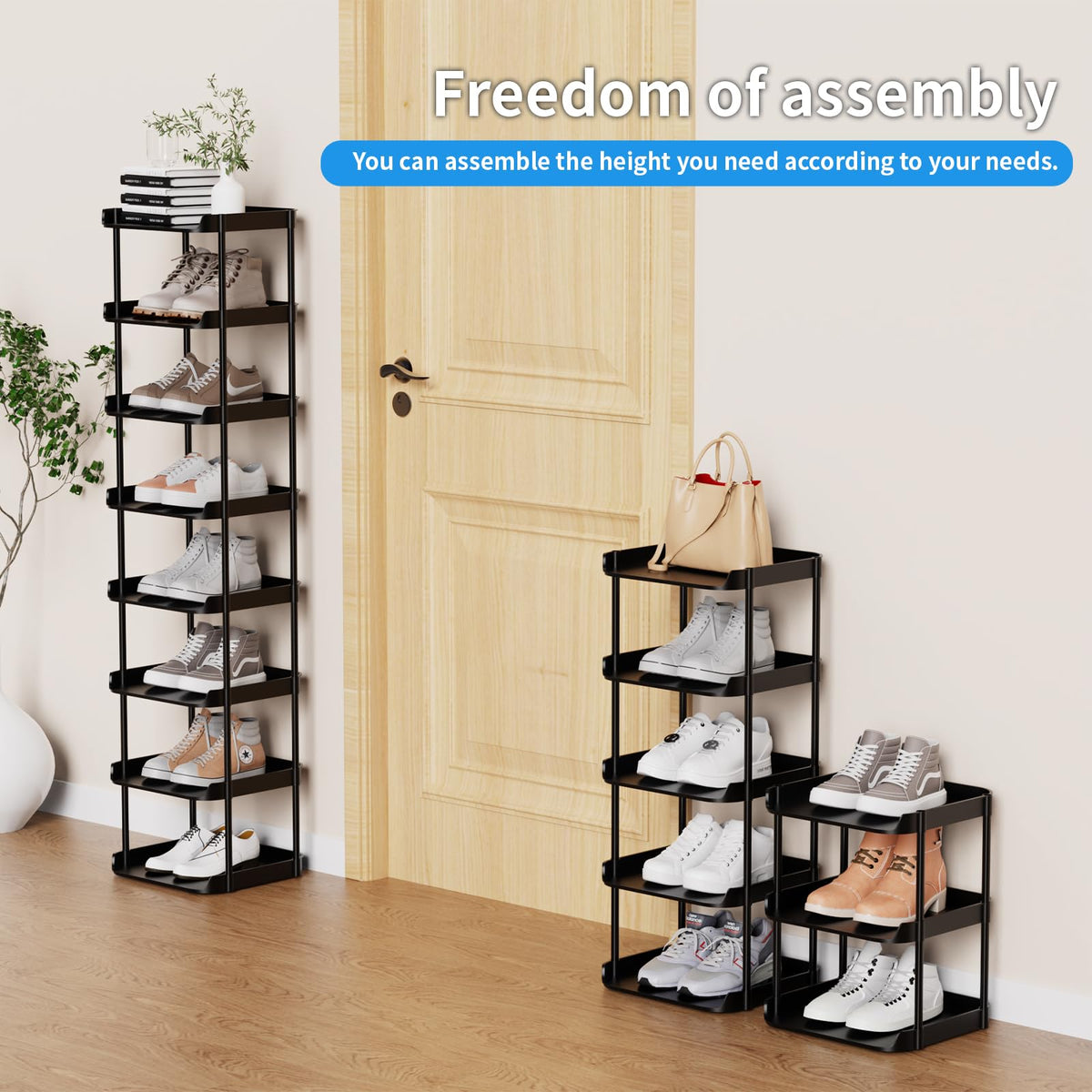 Altdnmaf stackable tiers show flexible configurations for customized storage.