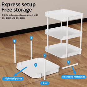 Altdnmaf stackable tower demonstrates flexible configuration for growing shoe collections.