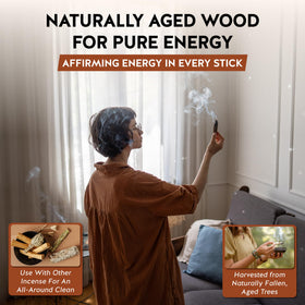 Alternative Imagination Palo Santo incense stick aroma highlights vanilla, mint, and citrus.