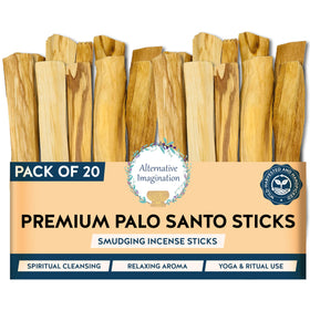 Alternative Imagination Palo Santo sticks 20-pack for cleansing rituals and home fragrance.