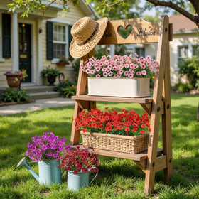 Alupssuc brown daisy bundle for garden edges, natural-looking greenery.