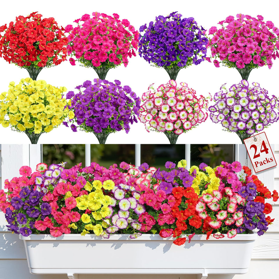 Alupssuc 24-bundle outdoor morning glory for vibrant porch decor
