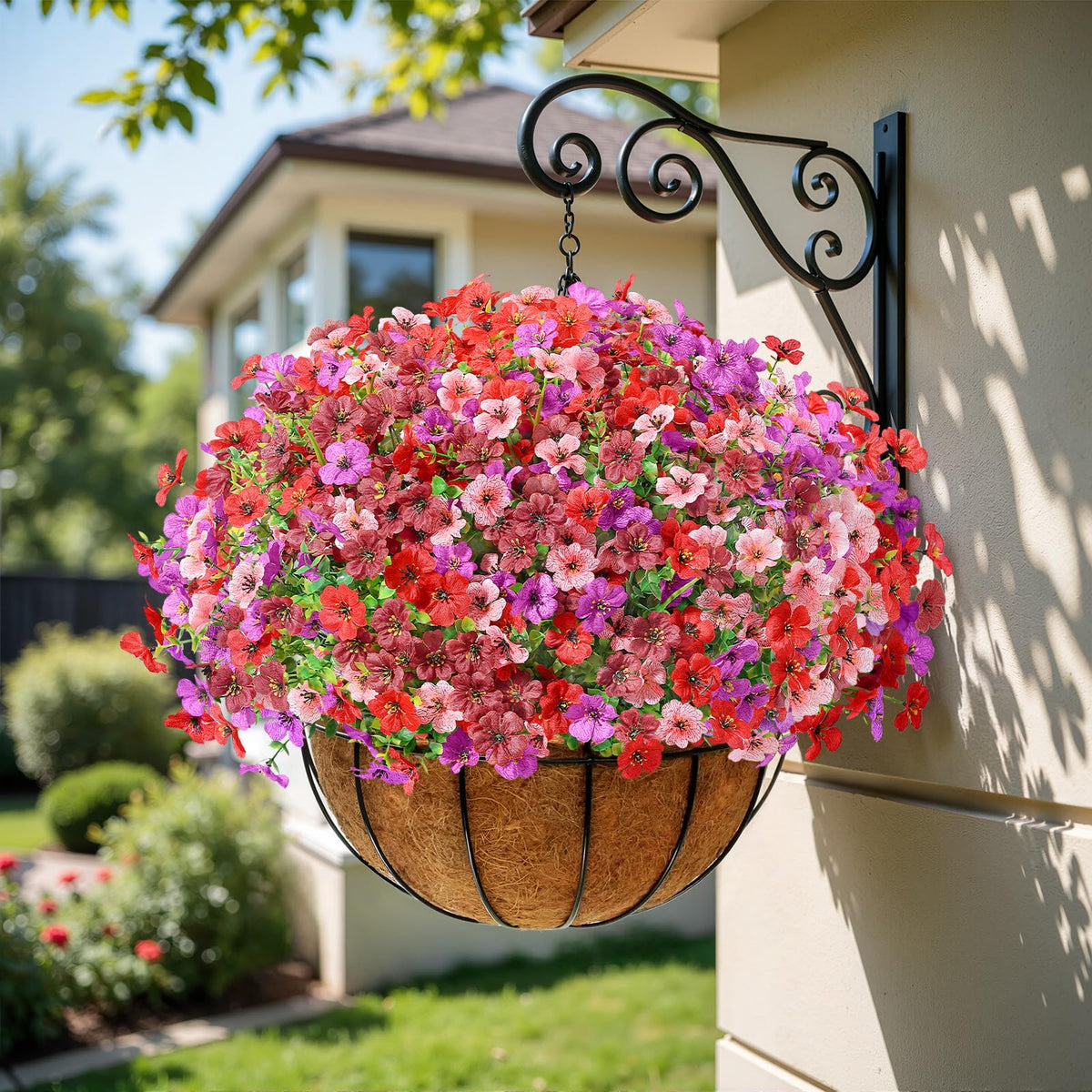 Alupssuc porch decoration with 24 bundles, flexible DIY options.