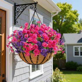 All-weather faux florals withstand sun and rain.
