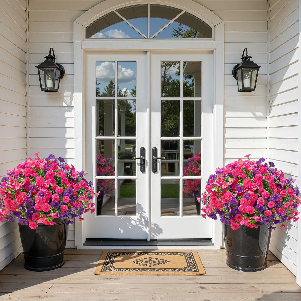 Creates a blooming outdoor focal point with minimal maintenance.